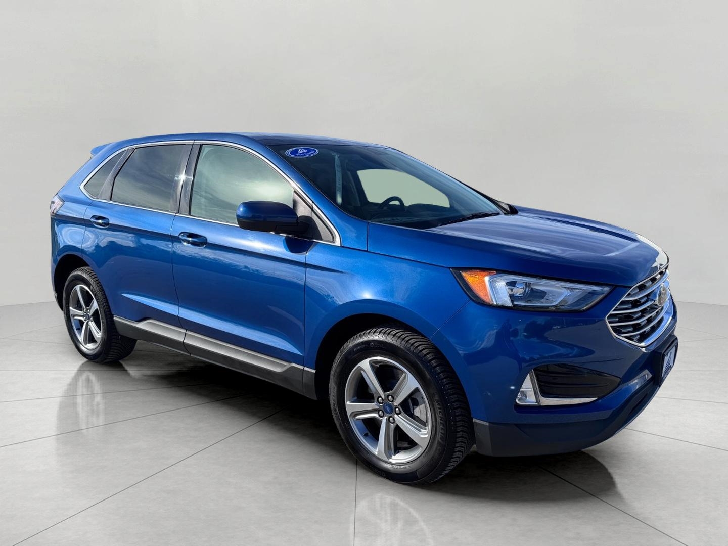 ATLAS BLUE 2021 Ford Edge SEL AWD SUV / Crossover All-Wheel Drive Manual