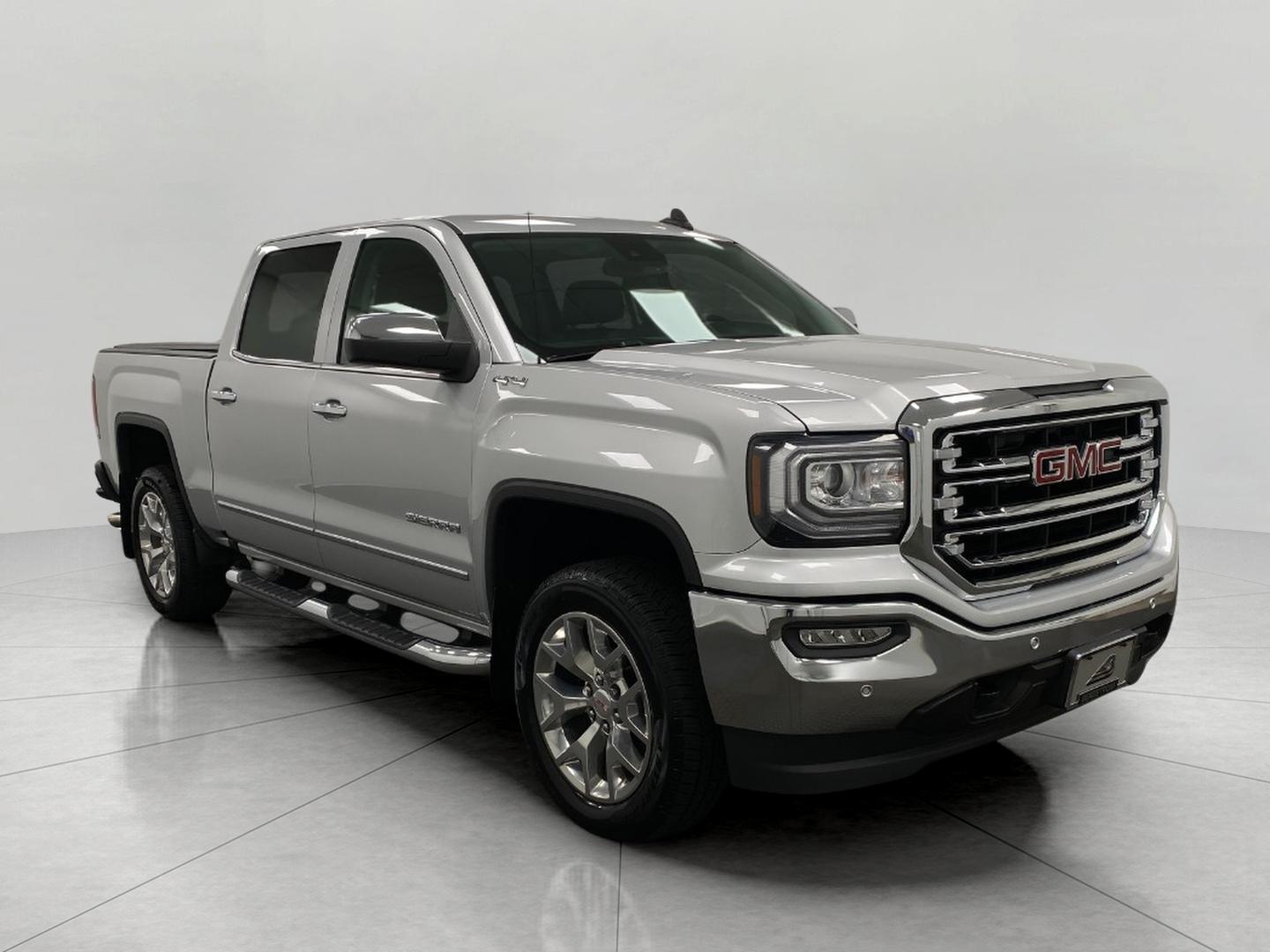 QUICKSILVER METALLIC 2018 GMC Sierra 1500 SLT Crew Cab 4WD Pickup Truck Four-Wheel Drive Automatic