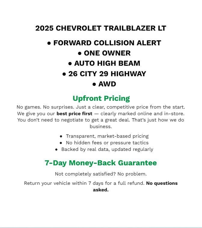 2025 Chevrolet Trailblazer LT AWD