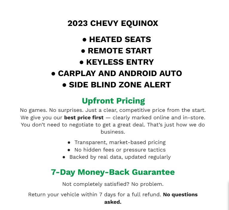 2023 Chevrolet Equinox LT FWD with 1LT