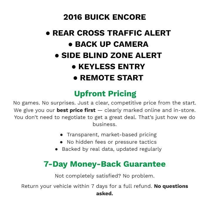 2016 Buick Encore Leather FWD