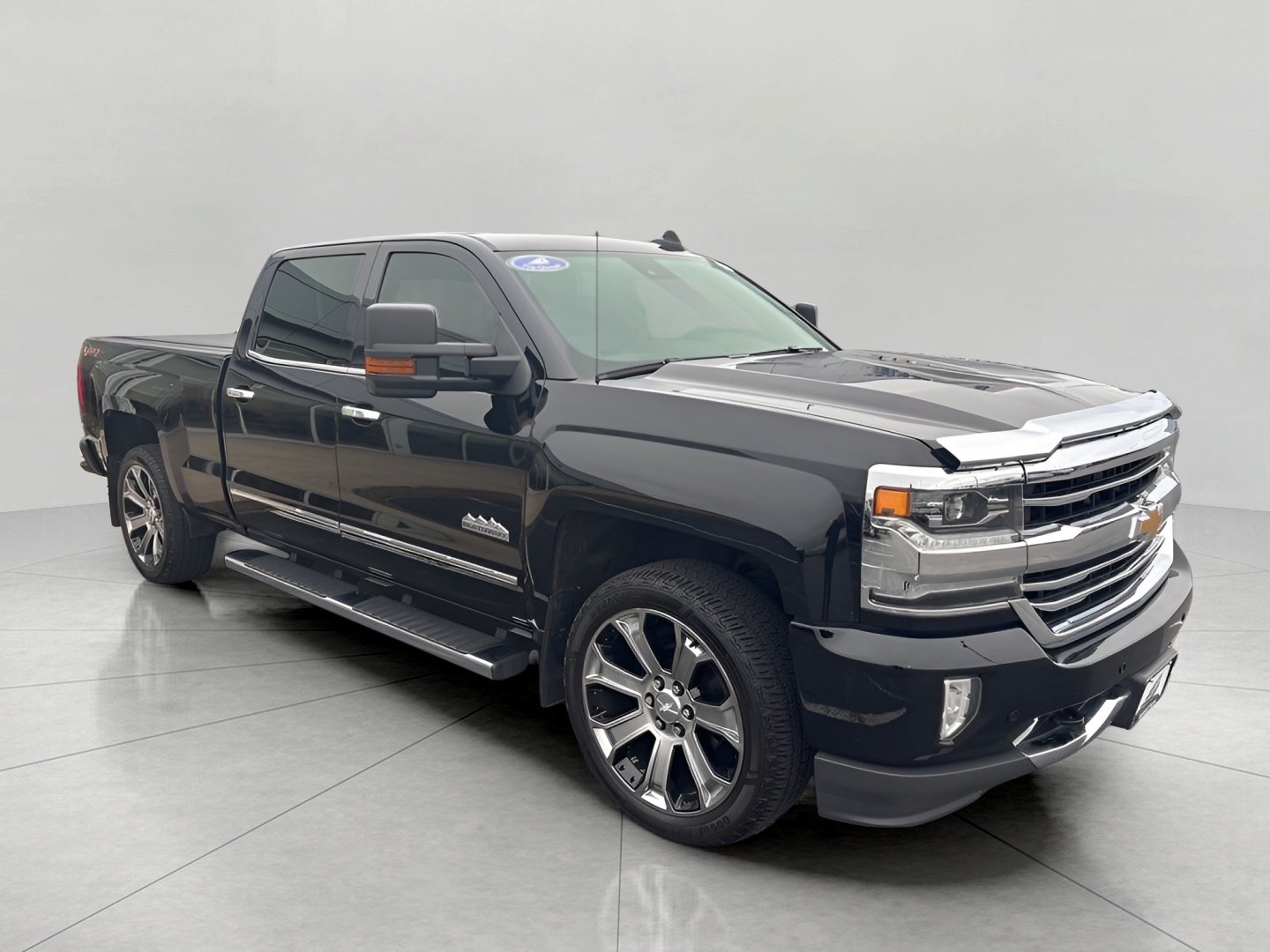 Black 2018 Chevrolet Silverado 1500 High Country Crew Cab 4WD Pickup Truck Four-Wheel Drive Automatic