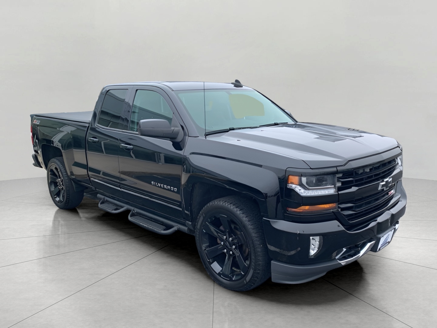 Black 2017 Chevrolet Silverado 1500 LT Double Cab 4WD Pickup Truck Four-Wheel Drive Automatic