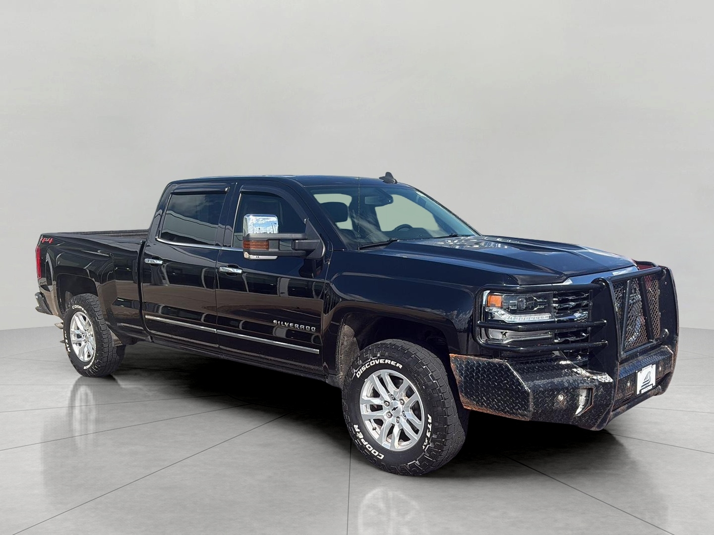 Black 2018 Chevrolet Silverado 1500 LTZ Crew Cab 4WD Pickup Truck Four-Wheel Drive Manual