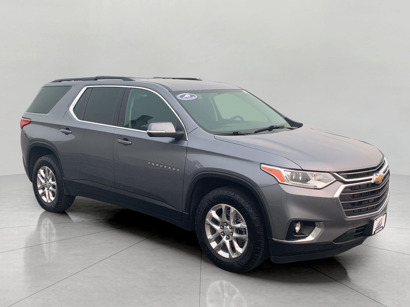 Gray (SATIN STEEL METALLIC) 2021 Chevrolet Traverse SUV / Crossover Four-Wheel Drive Automatic