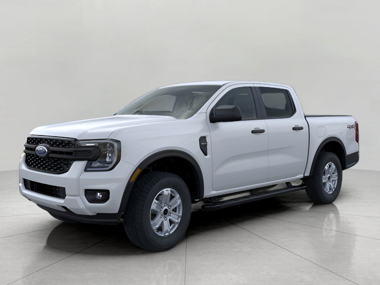 OXFORD WHITE 2025 Ford Ranger XL SuperCrew 4WD Pickup Truck Four-Wheel Drive Automatic