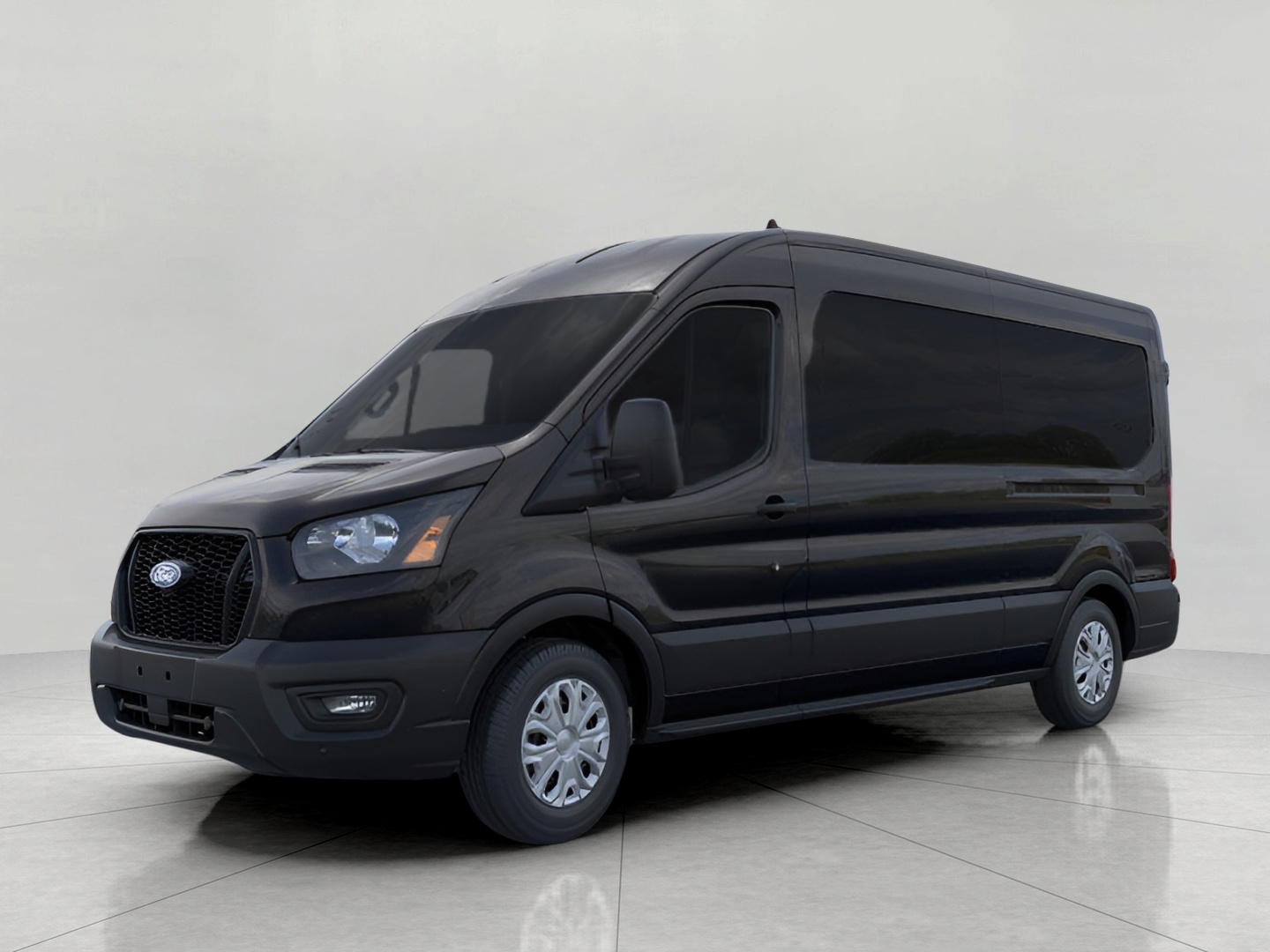 AGATE BLACK 2026 Ford Transit Cargo 250 Medium Roof LB RWD Van Rear-Wheel Drive Automatic