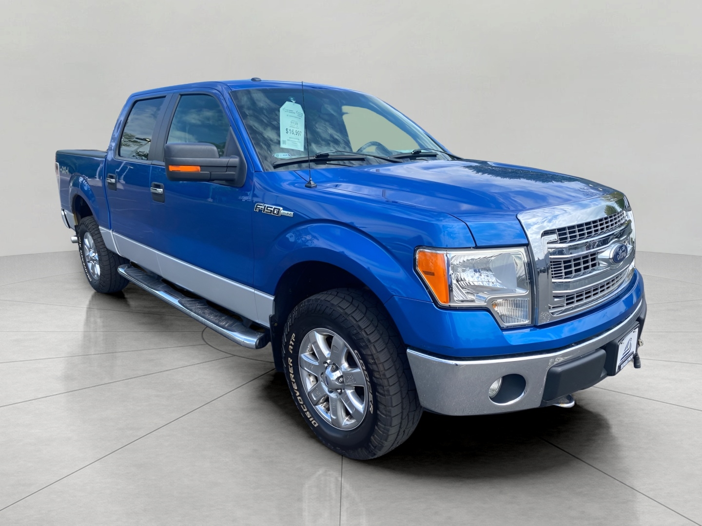 Blue 2013 Ford F-150 XLT SuperCrew 4WD Pickup Truck Four-Wheel Drive 6-Speed Automatic Overdrive