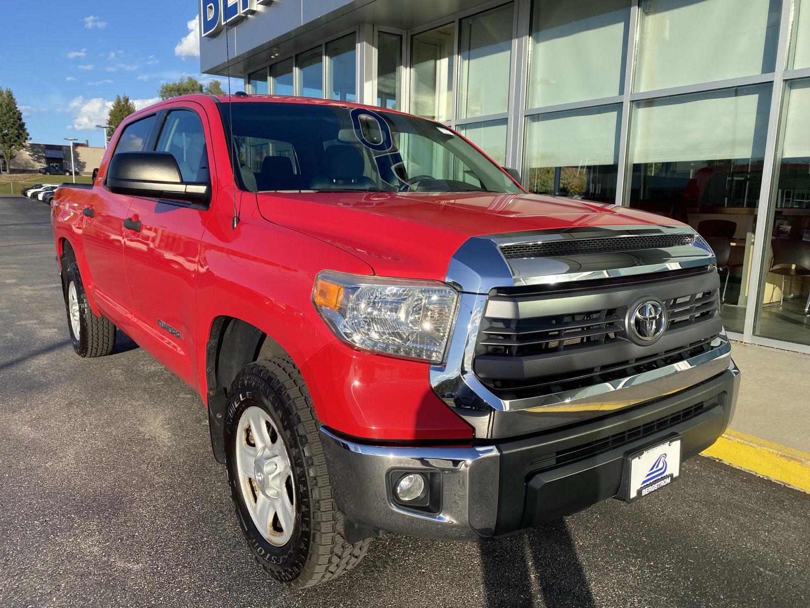 RADIANT RED 2015 Toyota Tundra Pickup Truck Four-Wheel Drive Automatic