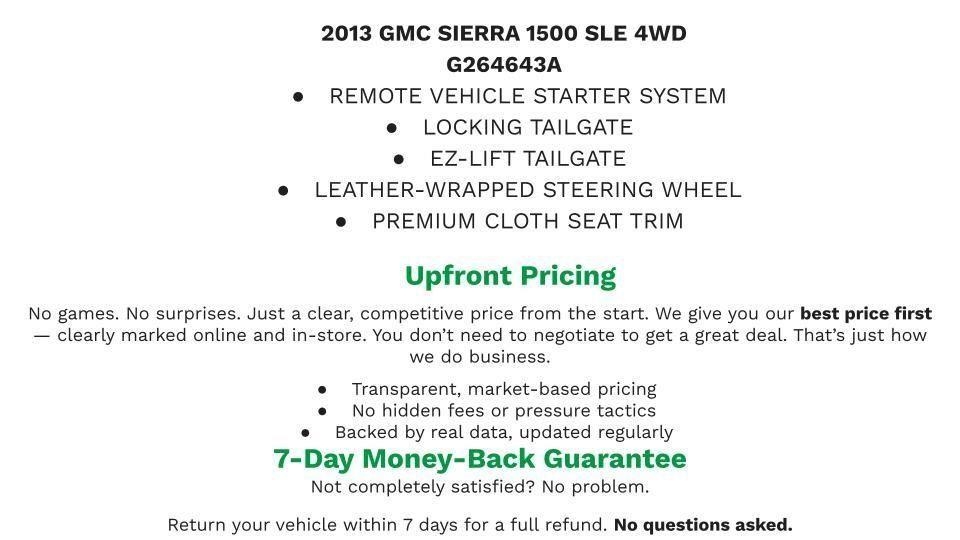 2013 GMC Sierra 1500 SLE 4WD