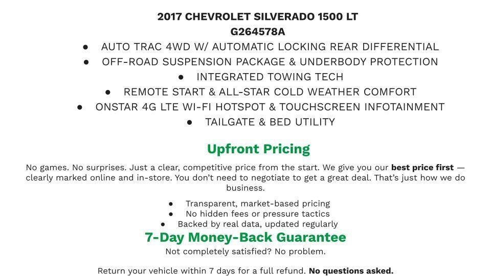 Gray (GRAPHITE METALLIC) 2017 Chevrolet Silverado 1500 Pickup Truck Four-Wheel Drive Automatic