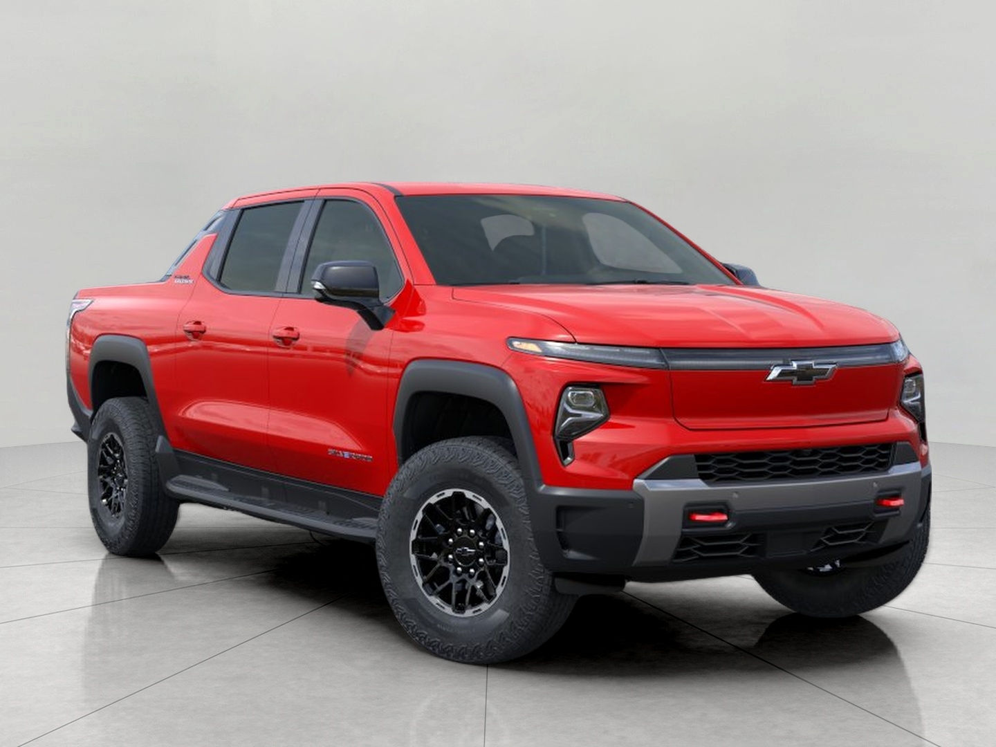 HABANERO ORANGE 2026 Chevrolet Silverado EV Trail Boss Crew Cab (Extended Range) e4WD Pickup Truck All-Wheel Drive Manual