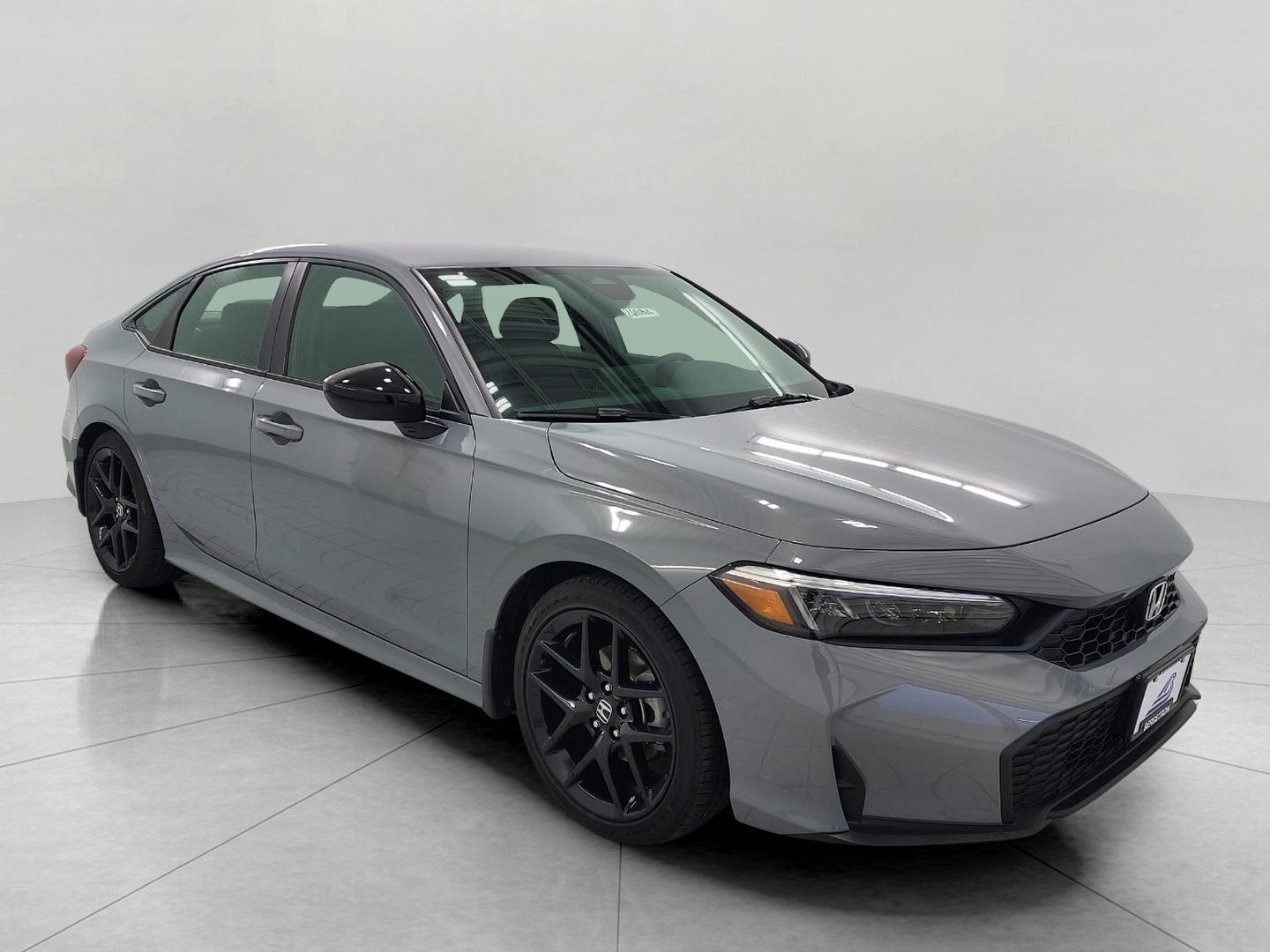 Gray 2026 Honda Civic Sport FWD Sedan Front-Wheel Drive Continuously Variable Transmission