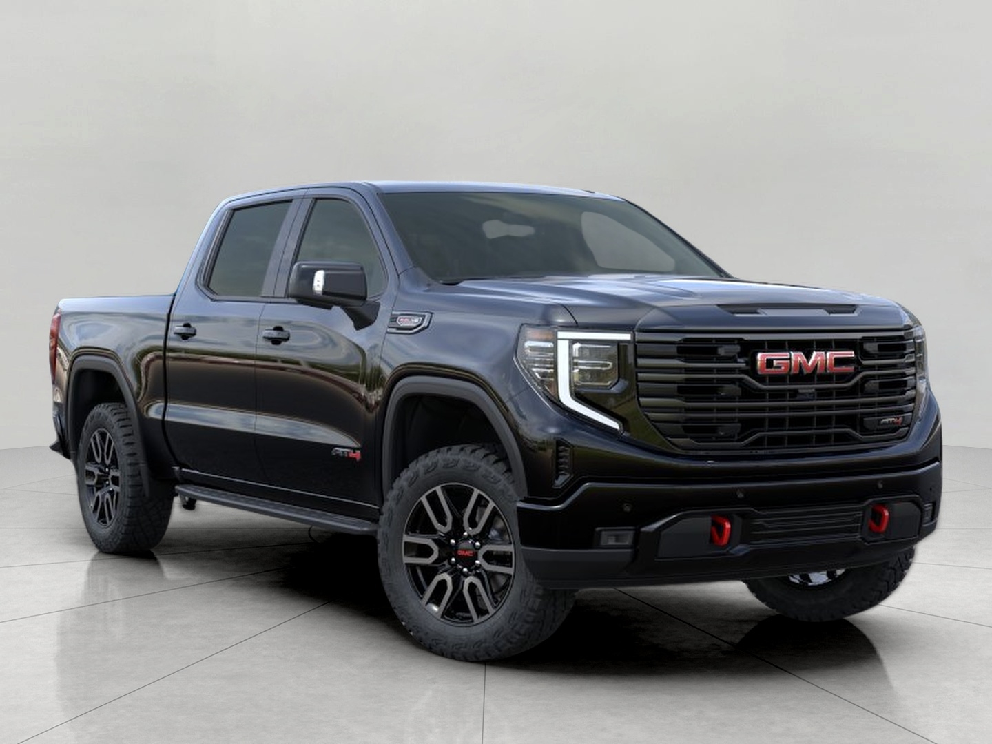 ONYX BLACK 2026 GMC Sierra 1500 AT4 Crew Cab 4WD Pickup Truck Four-Wheel Drive Manual