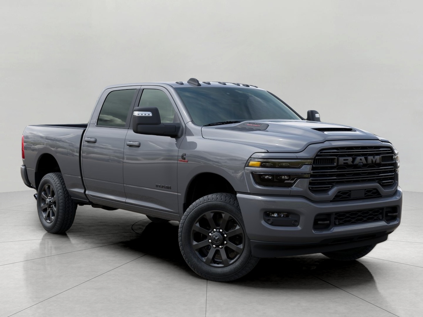 CERAMIC GRAY CLEARCOAT 2026 RAM 3500 Laramie Crew Cab 4WD Pickup Truck Four-Wheel Drive Automatic