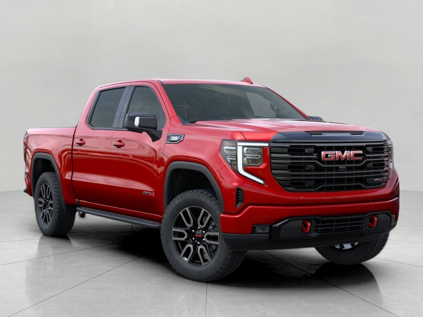VOLCANIC RED TINTCOAT 2026 GMC Sierra 1500 AT4 Crew Cab 4WD Pickup Truck Four-Wheel Drive Manual